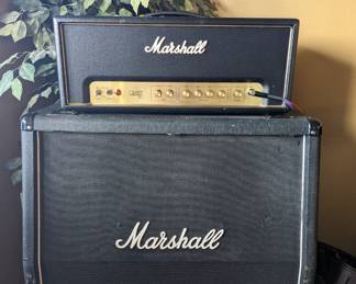 Marshal Origin 50 watt head with Marshall 1960A 4x12 cabinet
