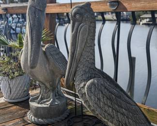 concrete pelicans Large