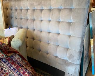 King velvet headboard