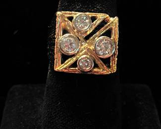 14k and diamond ring