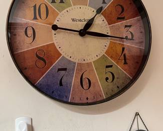 Westclox wall clock.
