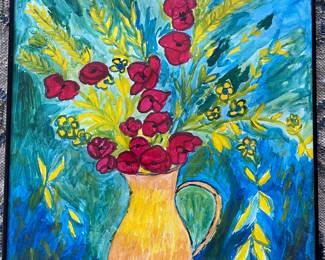 Original art painted by a patient at Saint-Remy-de-Provence.