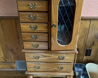 Jewelry armoire.
