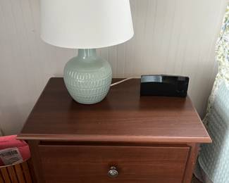 Prepac two-drawer tall nightstand.