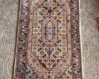 100% wool pile rug from Sears International Collection of Fine Rugs, 3’8” x 2’.