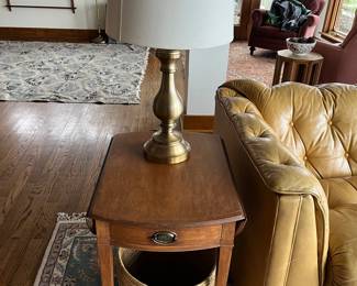 Vintage single-drawer end/accent table by Mahogany Association, Inc.