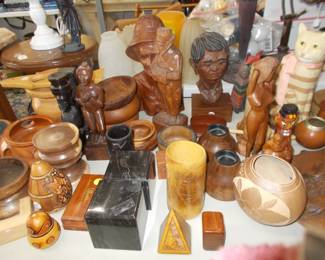 Lots of carved wood