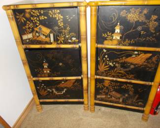 2 metal drawer painted cabinets