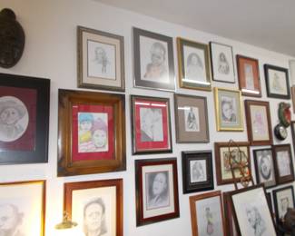 Pencil drawings by the owner