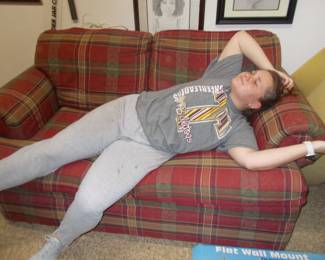 Loveseat...help not included, but overworked