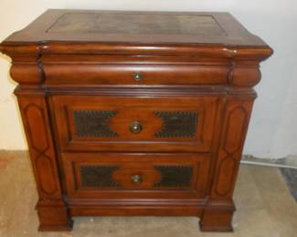 Heavy tile top night stand