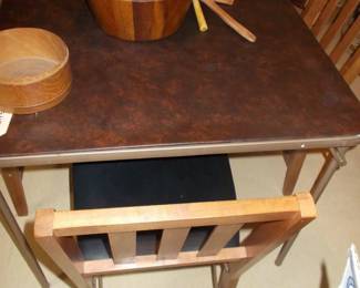 Folding table and chairs