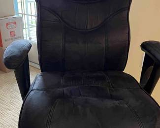 Lane Office Chair In Black SuedeLike Material
