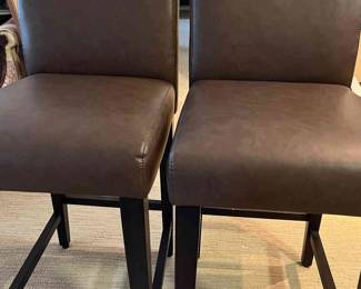 Two Bar Stools, Counter Height