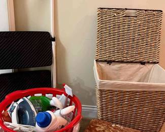 Laundry Baskets, Step Ladders And Detergent Supplies