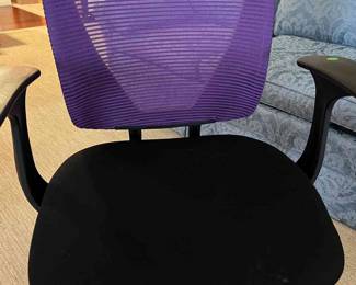Desk Chair With Purple Back