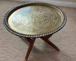 Brass Tray Table