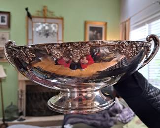 1930s silverplate compote