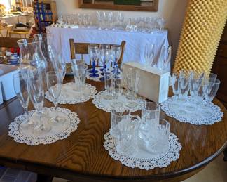Crystal glassware 