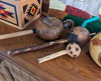 Bert Whitaker southwest style gourd art