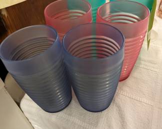 Vintage plastic glassware