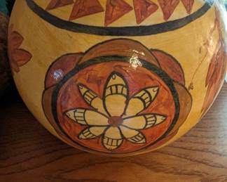 Bert Whitaker gourd bowl