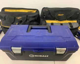 There are three of the soft tool bags.  One of them smells a little like cat pee.  But you have a 2 out of 3 chance of getting a good one!