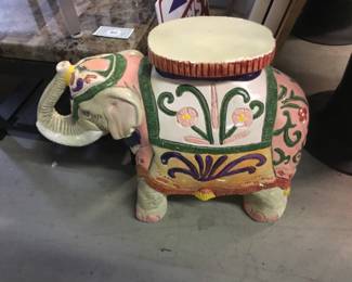 Large ceramic elephant planter