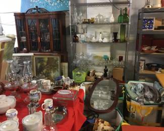 Glassware, vintage finds,  Home goods/decor