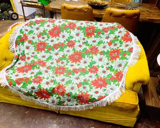 Vintage Tablecloth/Tree Skirt