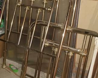 Two Single size Brass beds