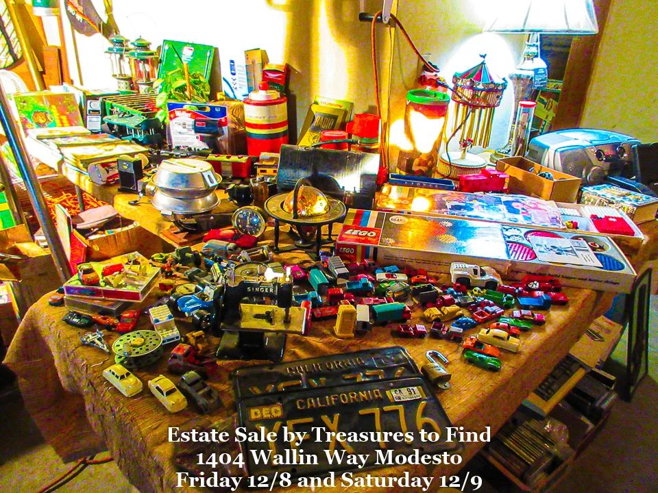 Estate Sale in Modesto by Treasures to Find starts on 12/8/2023