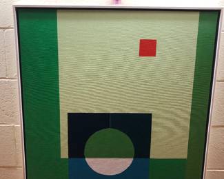 Abstract painting by listed artist