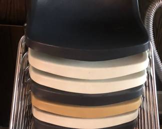 Vintage Atlas Fixtures stacked chairs