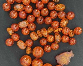 Amber beads