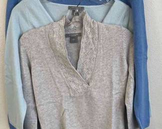 3 Ann Taylor Cashmere Sweaters