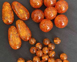 Amber beads