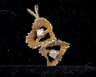 14K Gold & Diamond Pendant