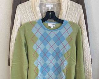 3 Charter Club Cashmere Sweaters