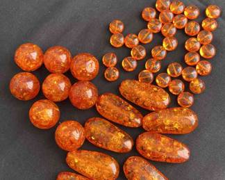 Amber beads