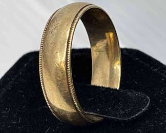 14K Gold Ring Band * Men’s Jewelry