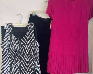 NWT Silk Dress * INC Black Velvet Skirt * Ruffle Sleeveless Top & Skirt