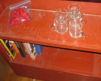 Glasses and books for Estate Sale