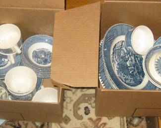 Two boxes of dishes for Estate Sale