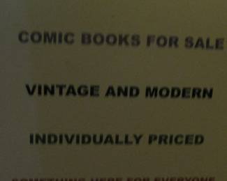 Comic books for sale at Estate Sale