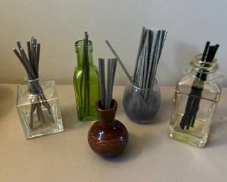 Vases with scent sticks