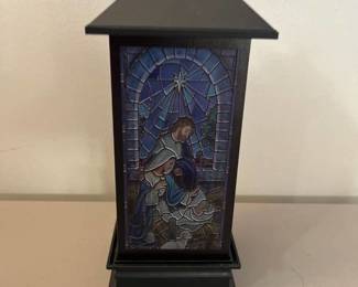 Nativity illuminated lantern 11 in