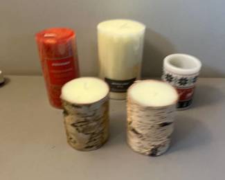 Candles some real some battery operated