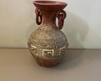 Clay vase 12 in