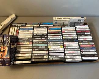 A variety of cassette tapes